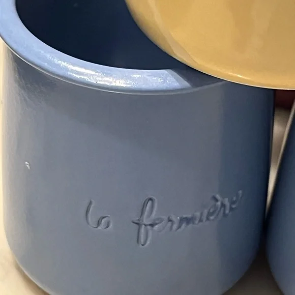 Set of (5) LA Fermièrepottery jar